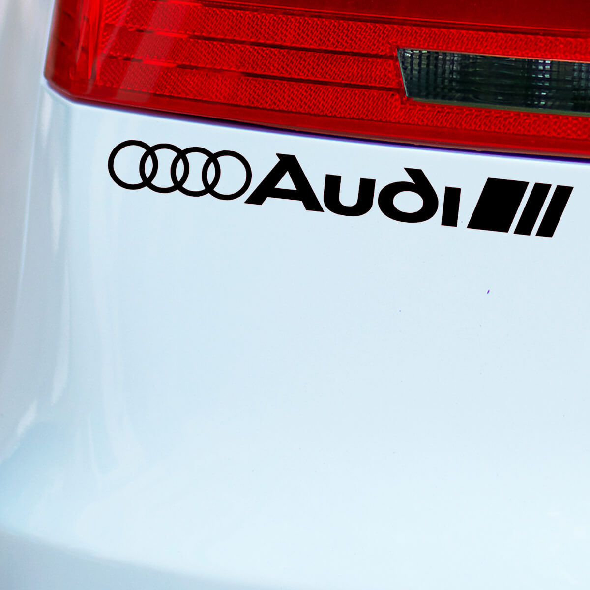 Set di 2 adesivi in vinile Audi Quattro Replica Sport