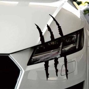 Coole Autoaufkleber in Schwarz, Krallen-Design