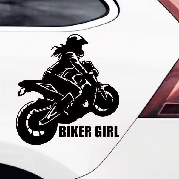 nalepka biker girl za avto
