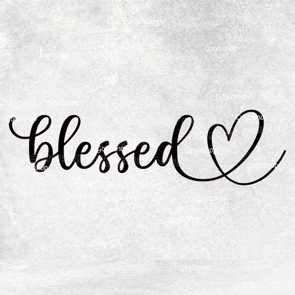 nalepka za avto blessed in srce