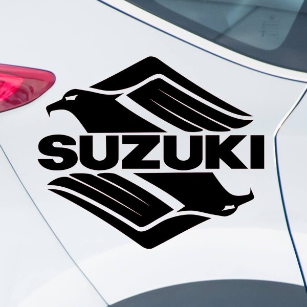 nalepka za avto s starim logotipom suzuki