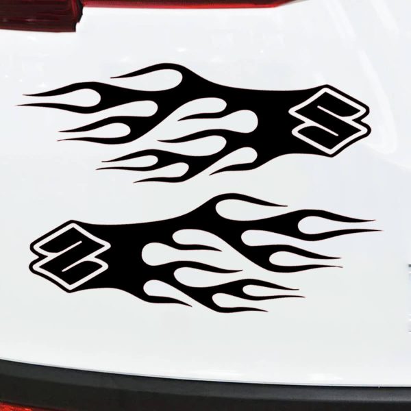 nalepke za avto suzuki flame za motoriste