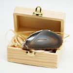 ahat geoda kristal smeđa boja