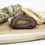 ahat kristal smeđe bijela boja