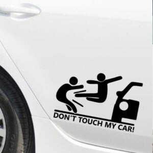 Naljepnice za auto don’t touch my car karate