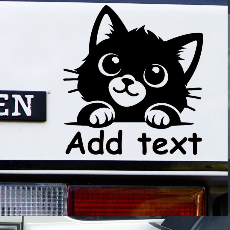 Auto naljepnica privlačna mačka 1