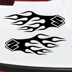 Naljepnice za auto SUZUKI plamen