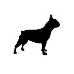 Adesivo Bulldog Francese - Decorativo Para Janelas E Carros