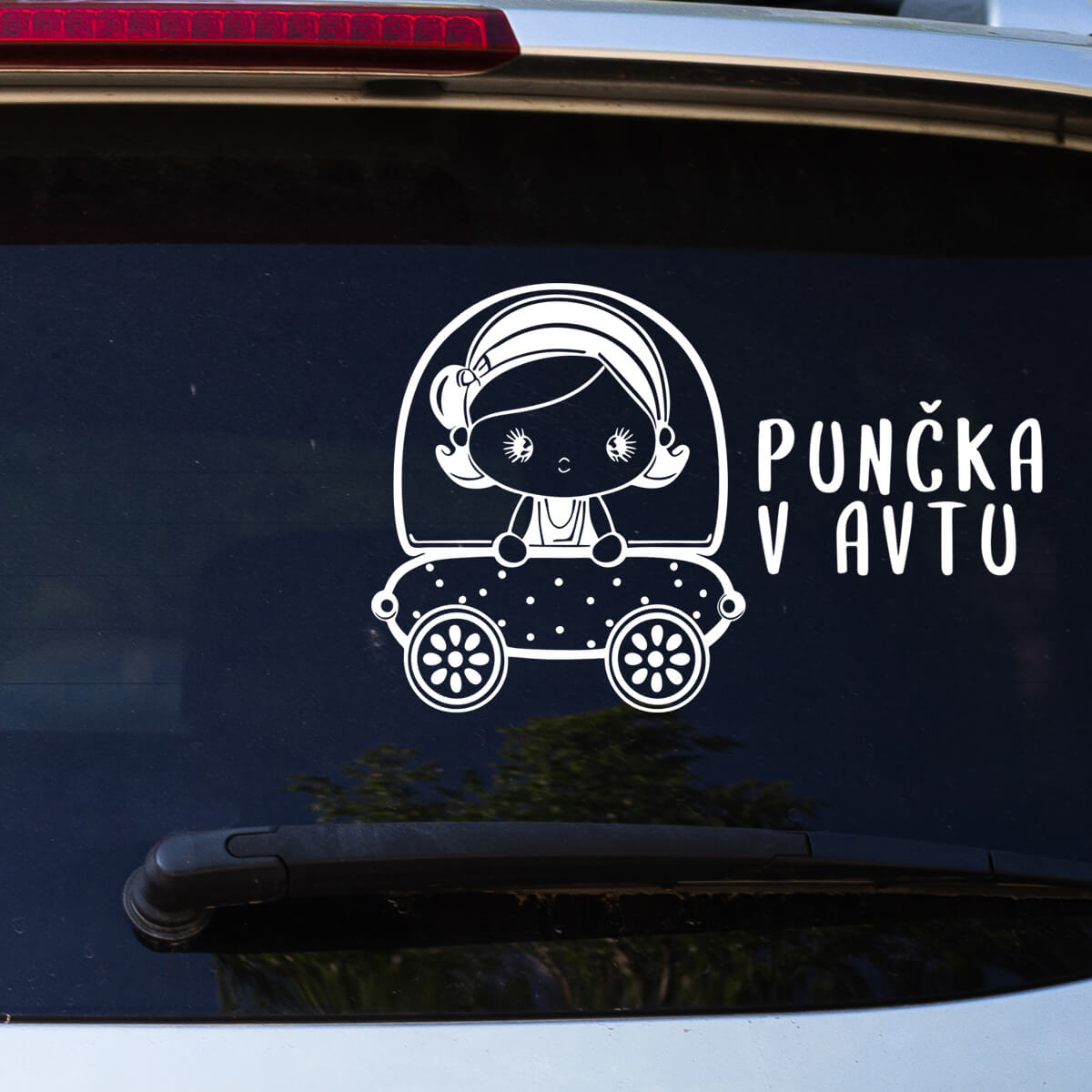 Adesivo Auto JDM – "Baby On Board" (Girl) – Decalcomania In Vinile Bianco Per Auto, Laptop, Finestre – 149mm X 50mm – Prodotto Tedesco - 3