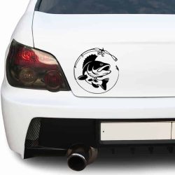 Adesivo Pescatore A-002 Sticker Luccio – In Foglio Autoadesivo, Removibile, Made In Germany