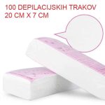 depilacijski trakovi bele barve