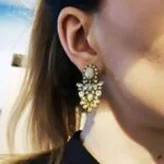 kristalni uhani različne barve elegantni za nošenje