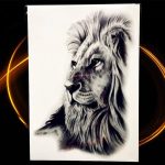 začasni tattoo levja glava