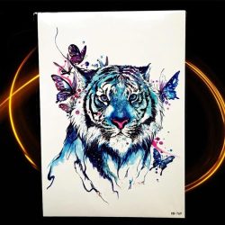 začasni tattoo tiger simbolika mogočnosti in svobode