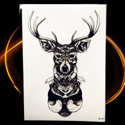 začasni tattoo žival jelen s simboliko mogočnosti in lepote