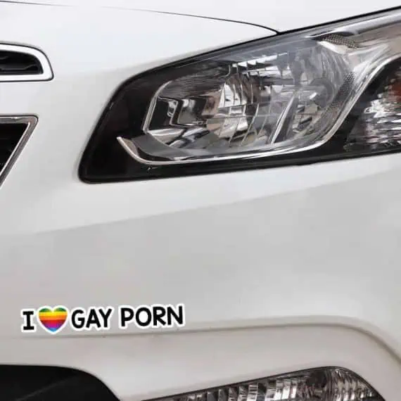 i love guy porn nalepka za avto