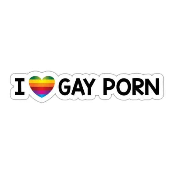 nalepka za avto I love gay porn