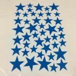 Stenske nalepke zvezdice modra barva