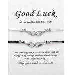 Zapestnica prijateljstva angelska krila komplet