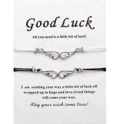 Zapestnica prijateljstva angelska krila komplet