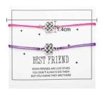 Zapestnica prijateljstva s simbolom prepletenih življenskih trenutkov