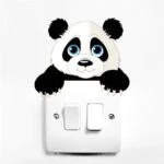 Stenska nalepka za stikalo Panda