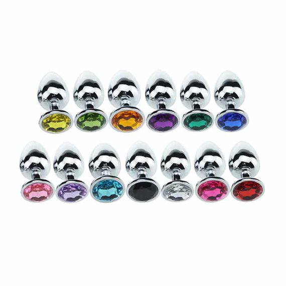 kovinski analni čepi s kristalom