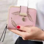 unikatna ženska denarnica roza barve