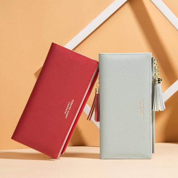 usnjene denarnice za ženske dolge moderne