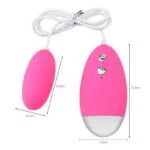 vibrator na daljinsko upravljanje roza barva