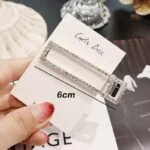 Sponke za lase z dijamantki srebrna barva