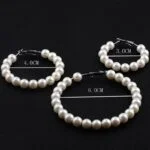 okrogli biserni uhani