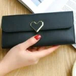 črna ženska denarnica dolga