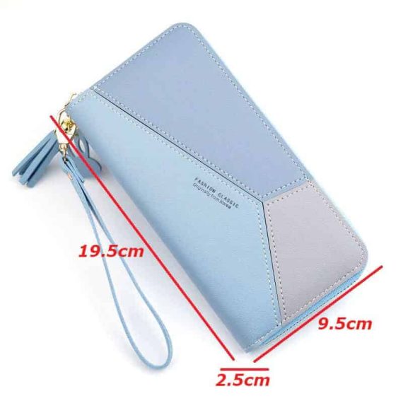 ženska usnjena denarnica velikost