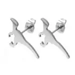 srebrni uhani dinozaver