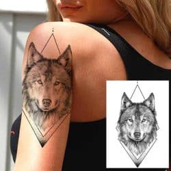 Tattoo nalepka živali VOLK