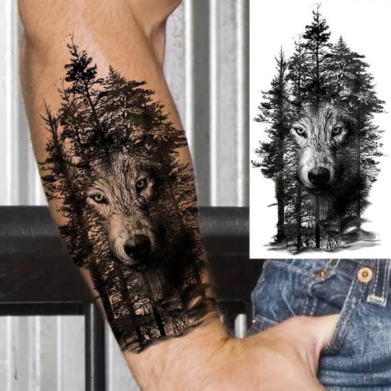 Tattoo nalepke ALFA VOLK