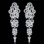 dolgi viseči uhani kristalni