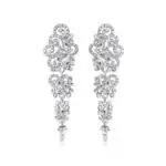 viseči uhani srebrne barve