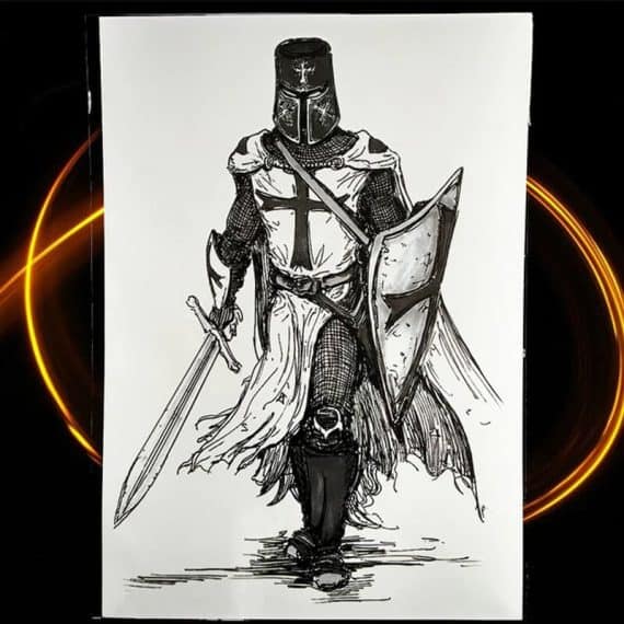 začasni tattoo vitez templar