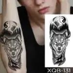 Tattoo nalepka za roko žival volk