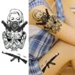 Tattoo začasni Bojevnica ak47