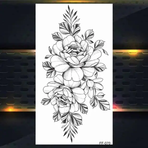 Začasne tetovaže prekrasne vrtnice