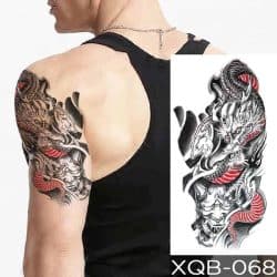 Začasni tattoo barvni zmaj