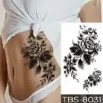 začasni tattoo črna vrtnica