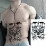 začasni tattoo lobanja s krono