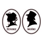 Oznaka za wc vrata moški in ženska