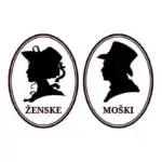 Oznaka za wc vrata moški in ženska