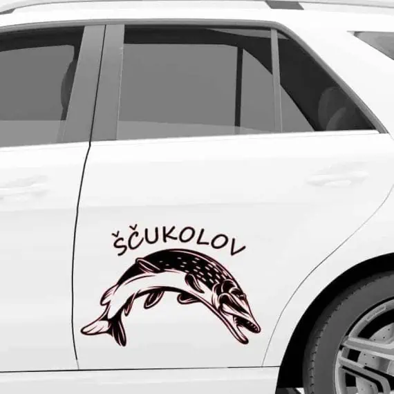 Ribiška nalepka ščukolov
