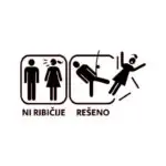 Zabavna ribiška nalepka za ribiče